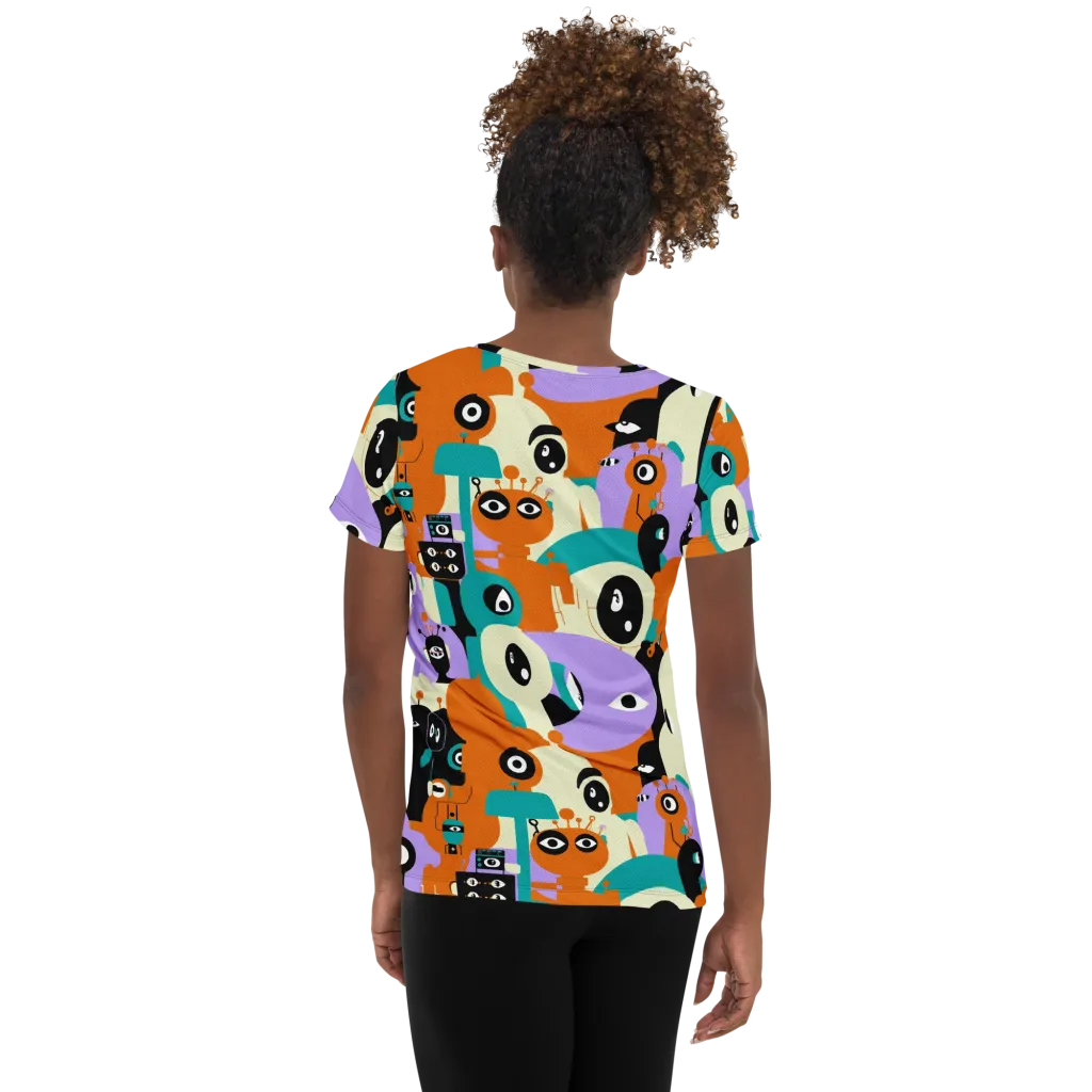 Neon Botany on Women's Athletic T-Shirt — Back