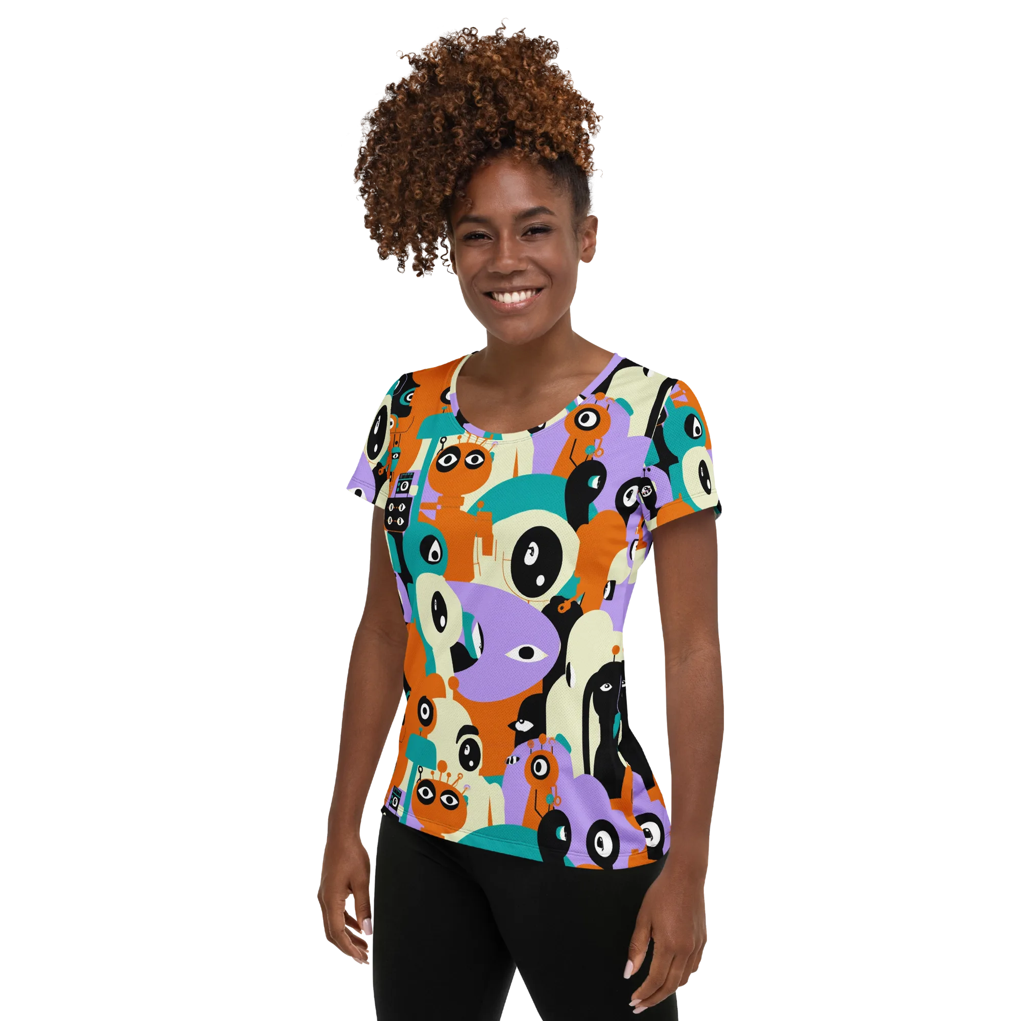 Neon Botany on Women's Athletic T-Shirt — Left