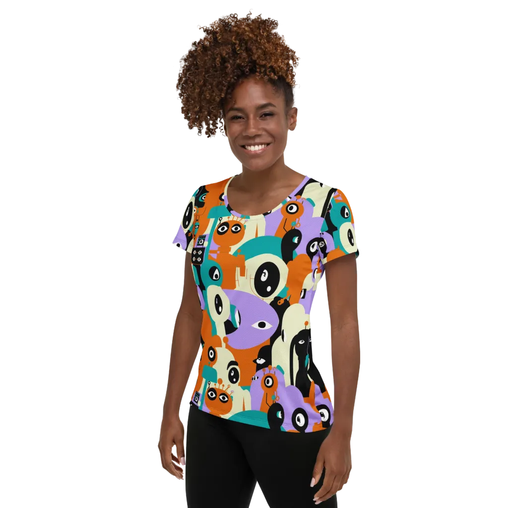Neon Botany on Women's Athletic T-Shirt — Left
