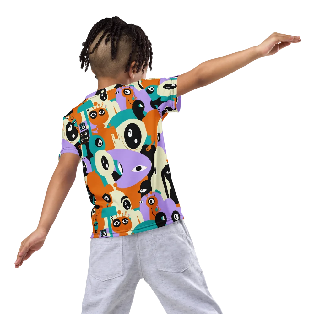 Neon Botany on Kids Crew Neck T-Shirt — Back
