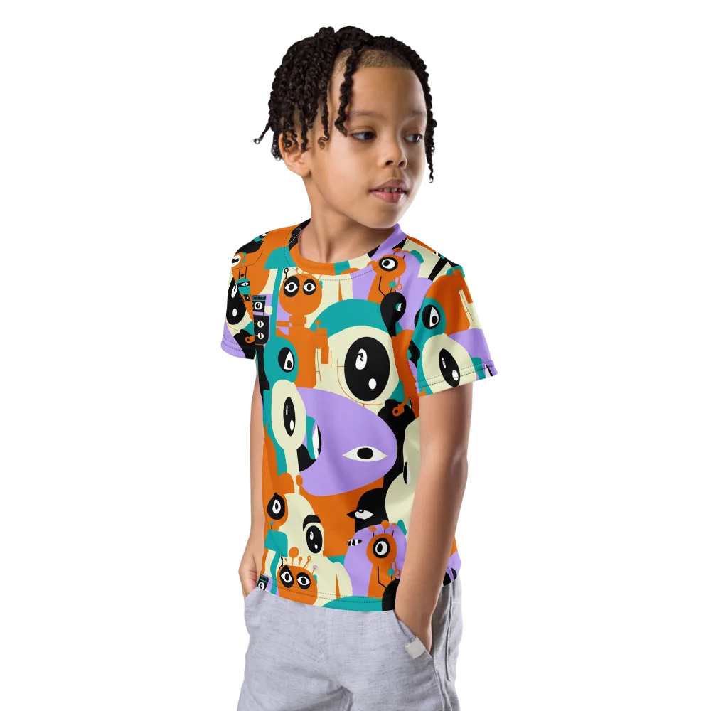 Neon Botany on Kids Crew Neck T-Shirt — Left Front