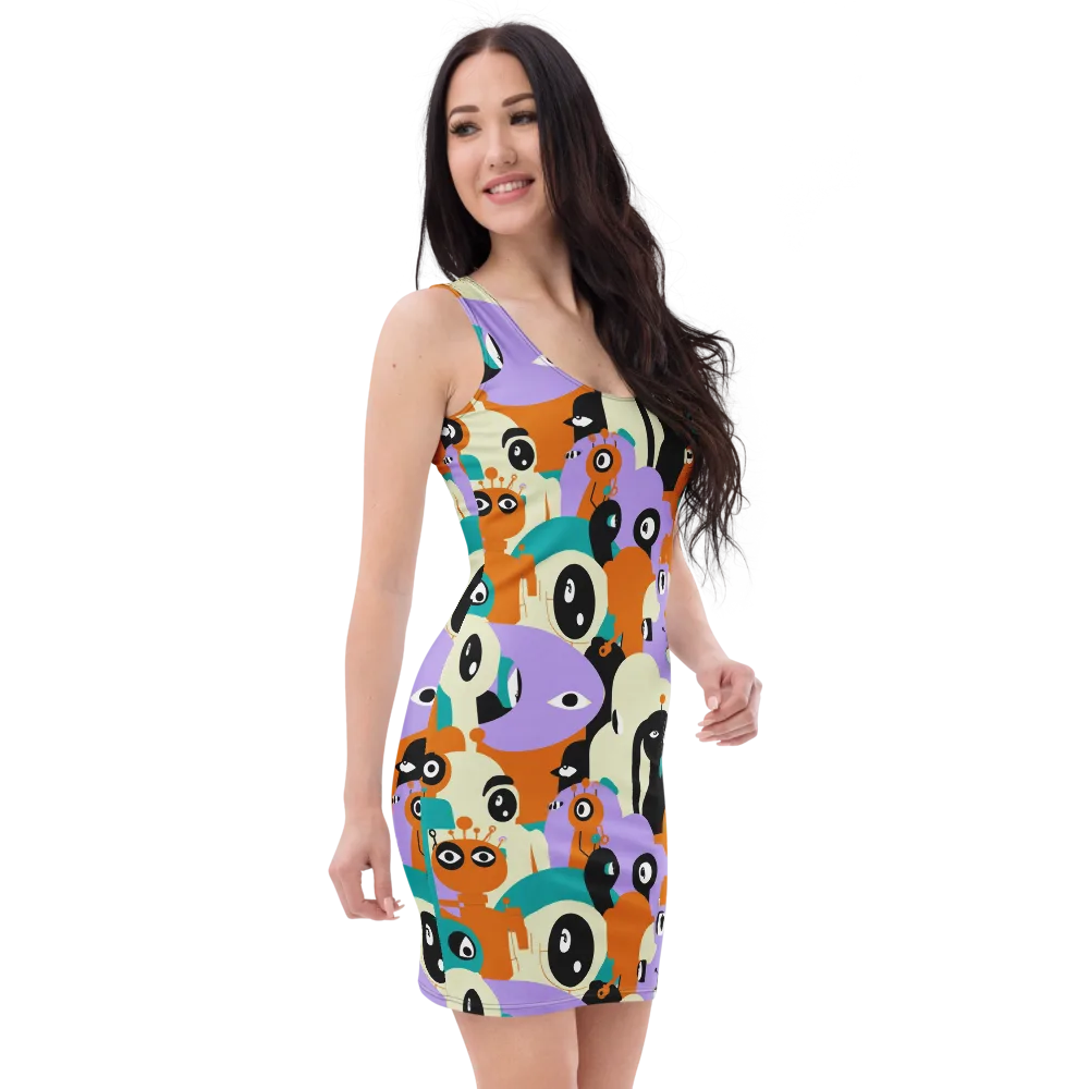 Neon Botany on Bodycon Dress — Right Front