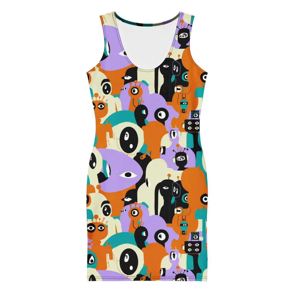 Neon Botany on Bodycon Dress — Front