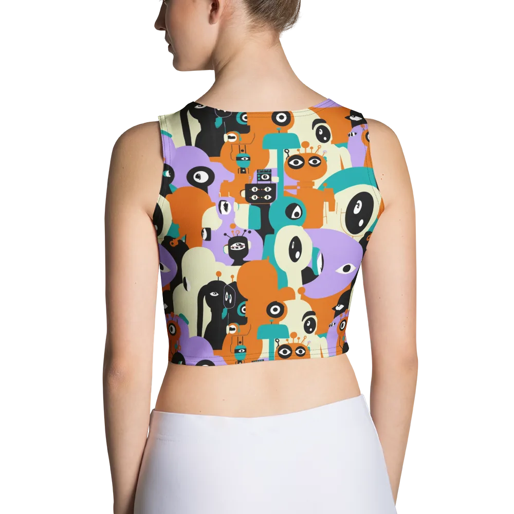 Neon Botany on Crop Top — Back