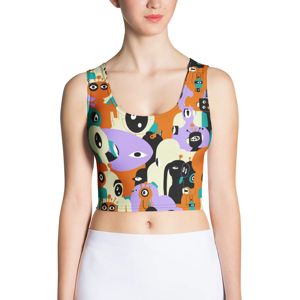 Neon Botany on Crop Top — Front
