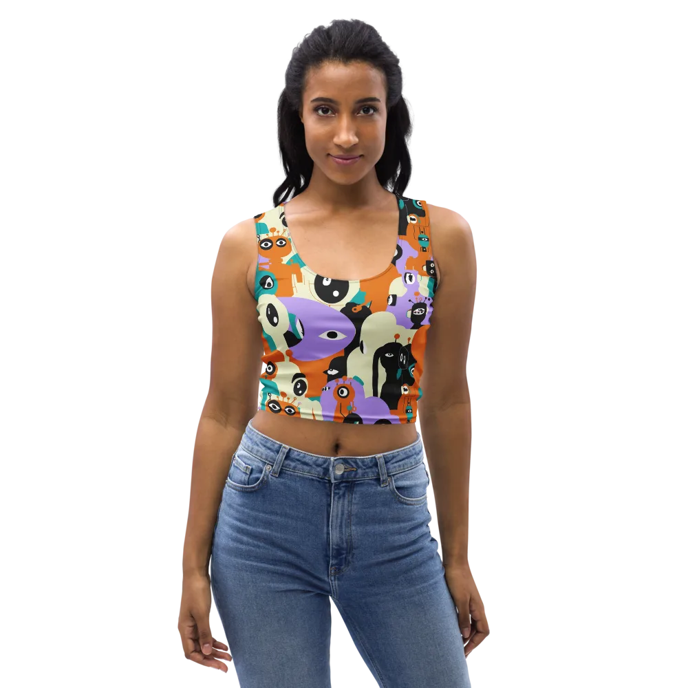 Neon Botany on Crop Top — Front