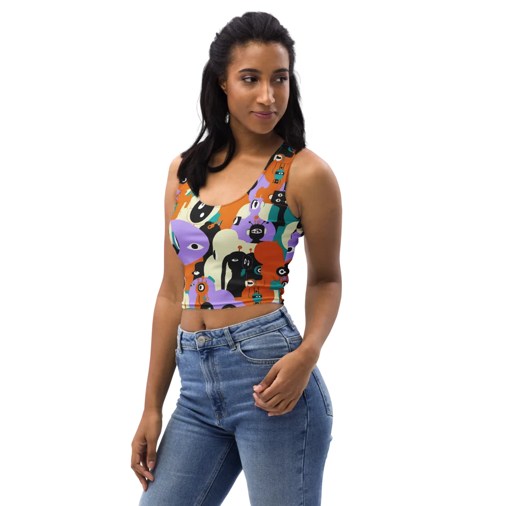 Neon Botany on Crop Top — Left Front