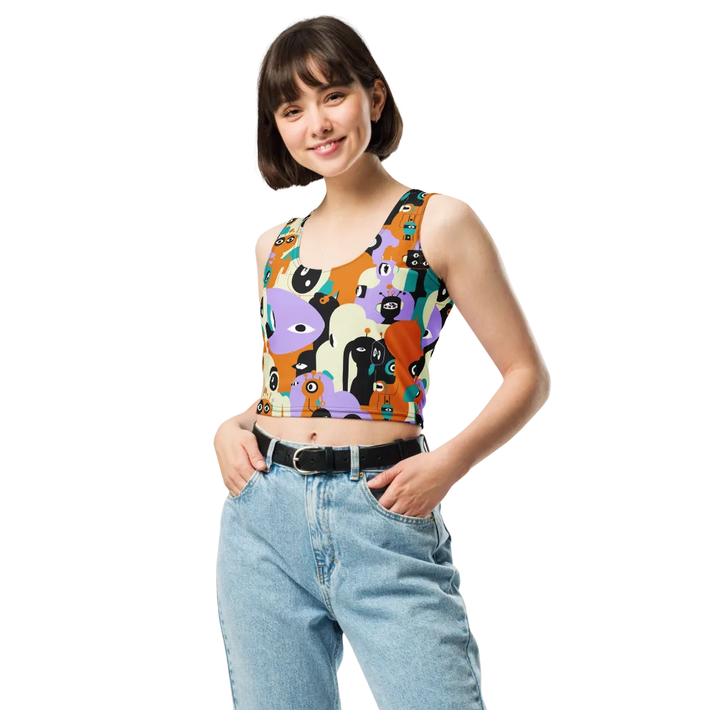 Neon Botany on Crop Top — Front