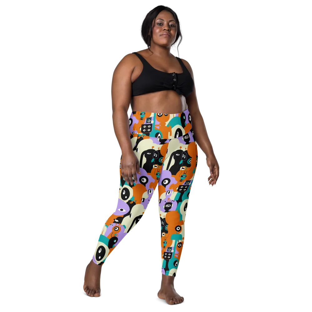 Neon Botany on Leggings with Pockets — Front