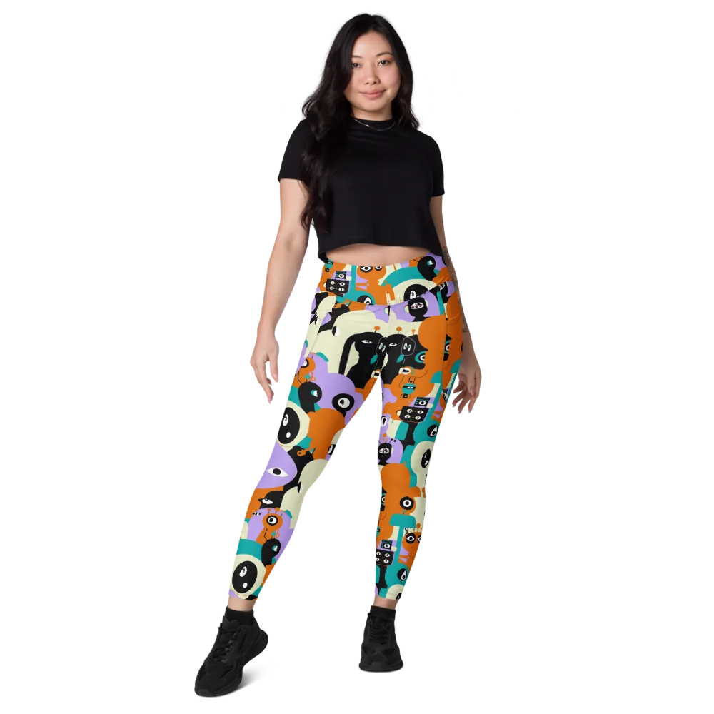 Neon Botany on Leggings with Pockets — Front