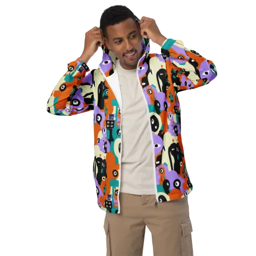 Neon Botany on a Men's Windbreaker