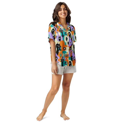 Neon Botany on a Women's Short Sleeve Pajama Top