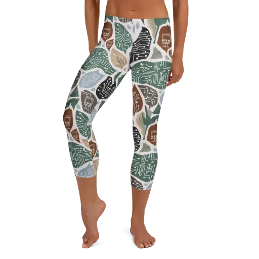 Botanical Logic on a Capri Leggings