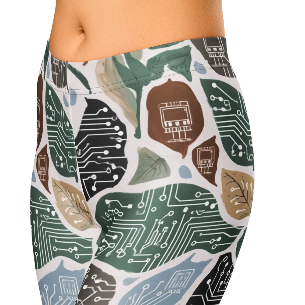 Botanical Logic on Capri Leggings — Zoomed-in