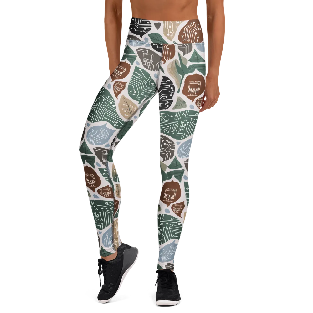 Botanical Logic on Yoga Leggings — Front