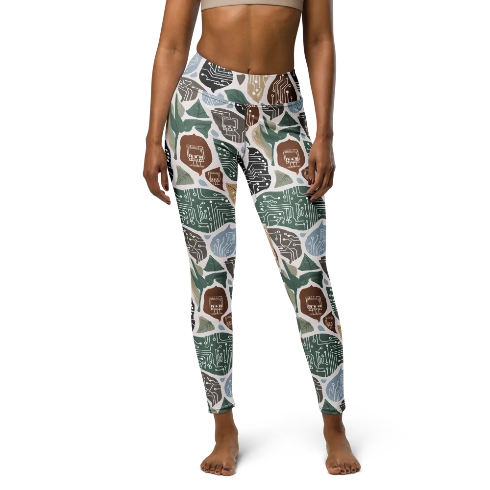 Botanical Logic on Yoga Leggings — Front