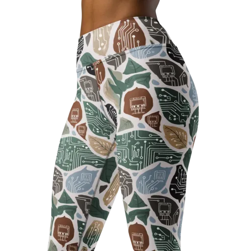 Botanical Logic on a Yoga Leggings
