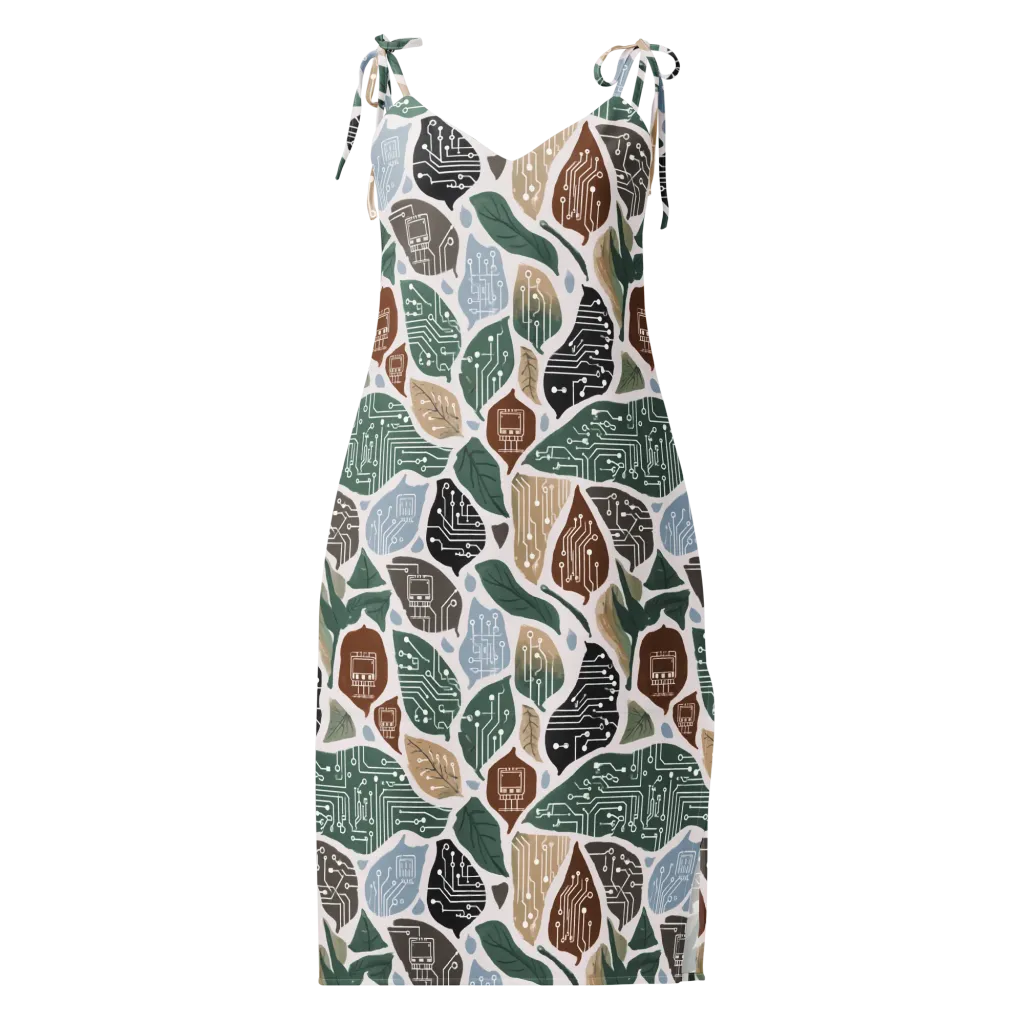Botanical Logic on Slip Dress — Front