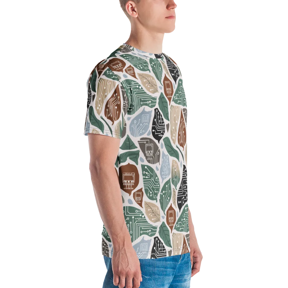 Botanical Logic on Men's Crew Neck T-Shirt — Right