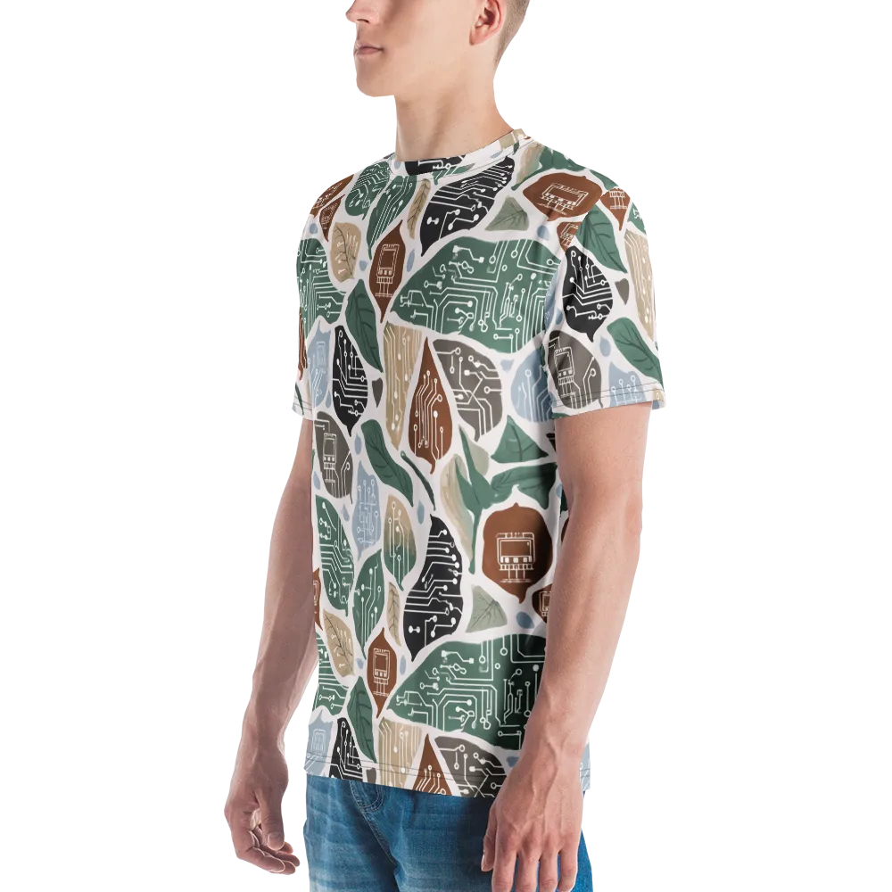 Botanical Logic on Men's Crew Neck T-Shirt — Left