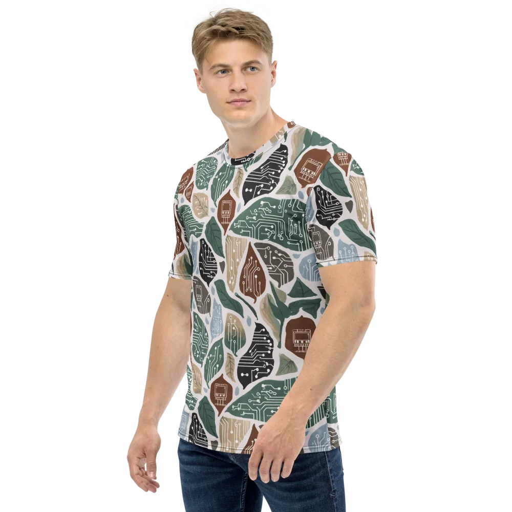 Botanical Logic on Men's Crew Neck T-Shirt — Left