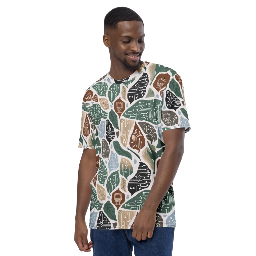 Botanical Logic on Men's Crew Neck T-Shirt — Left