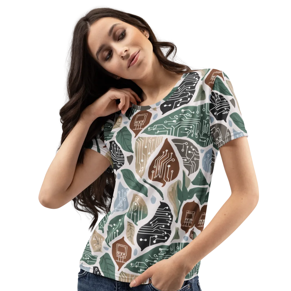 Botanical Logic on Women's Crew Neck T-Shirt — Left Front