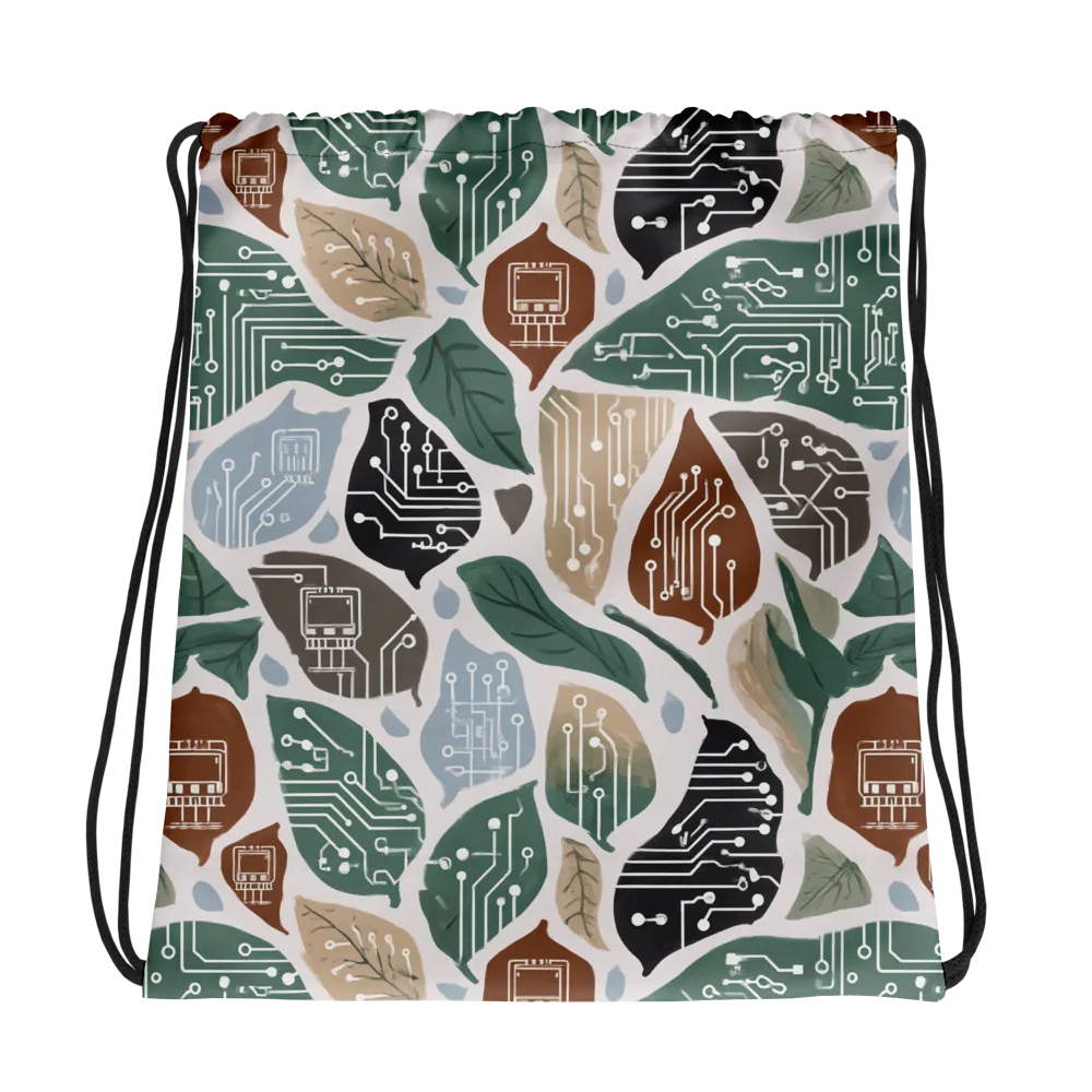 Botanical Logic on Drawstring Bag — Photo