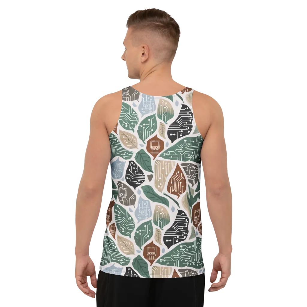 Botanical Logic on Men's Tank Top — Back