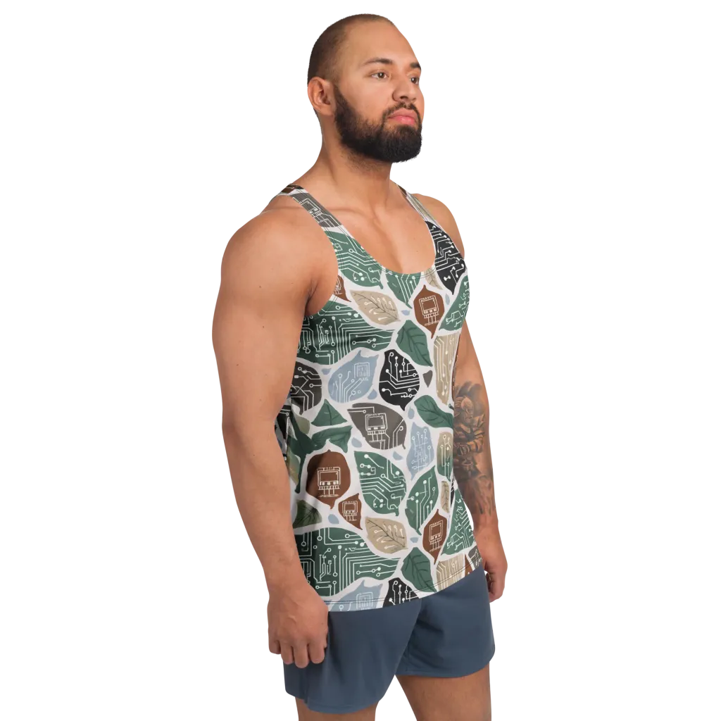 Botanical Logic on Men's Tank Top — Right Front