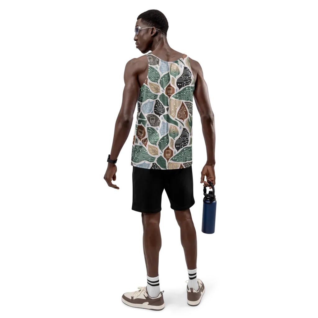 Botanical Logic on Men's Tank Top — Back