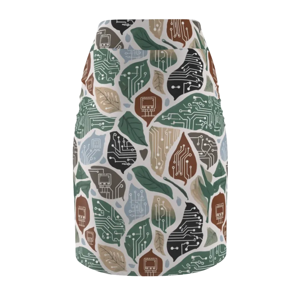 Botanical Logic on Pencil Skirt — Back