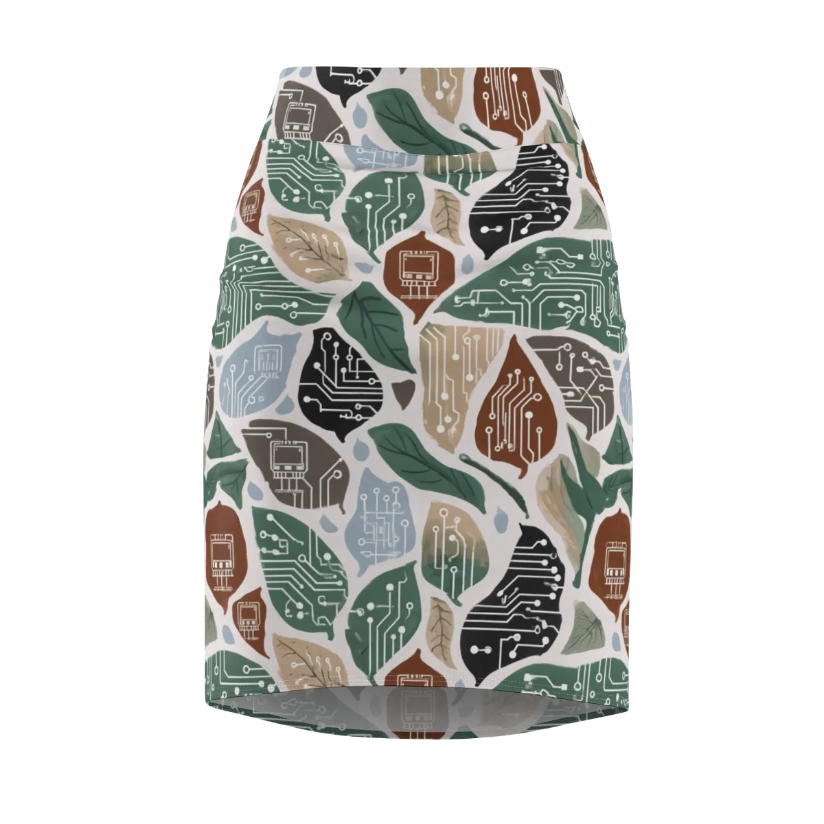 Botanical Logic on Pencil Skirt — Front