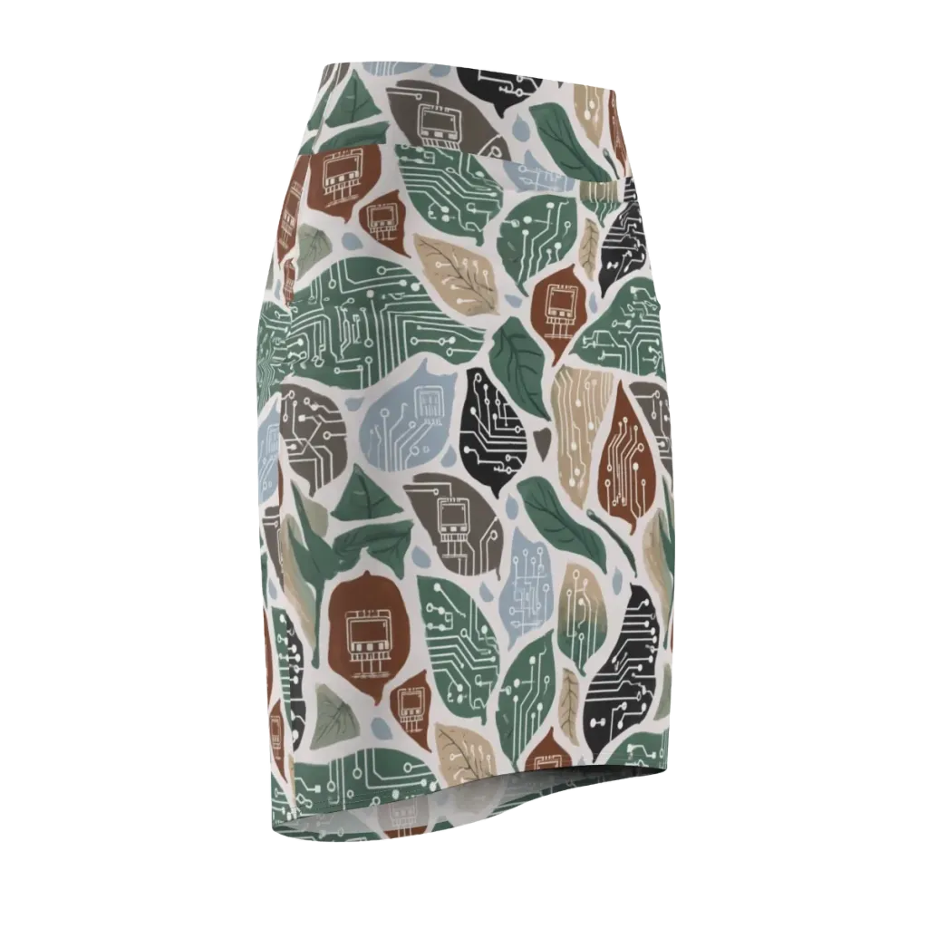 Botanical Logic on Pencil Skirt — Front Side