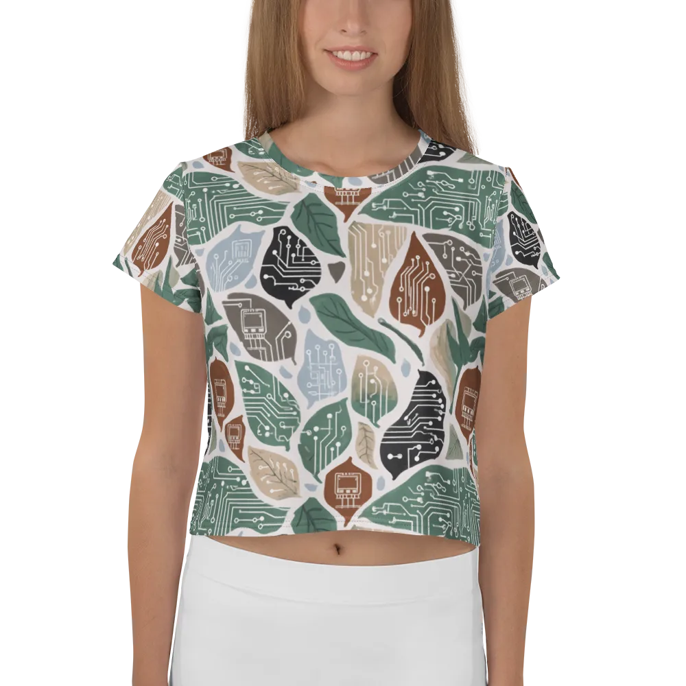 Botanical Logic on Crop Tee — Front