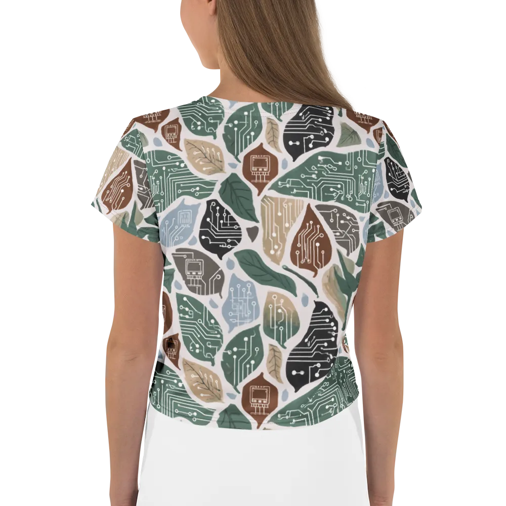 Botanical Logic on Crop Tee — Back