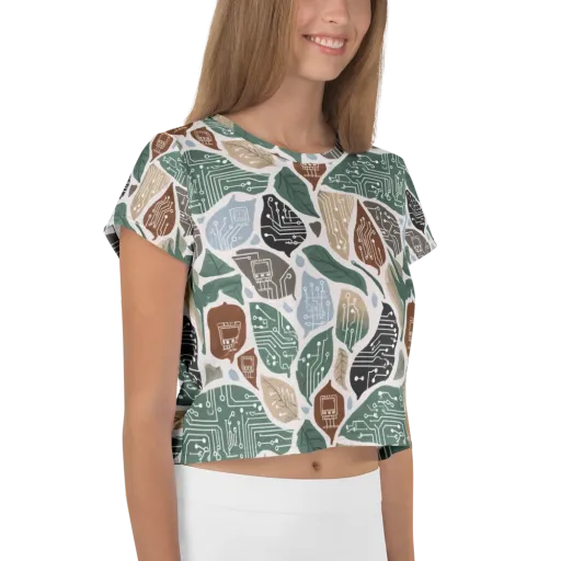 Botanical Logic on a Crop Tee