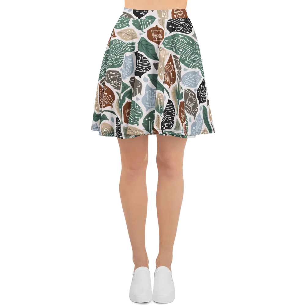 Botanical Logic on Skater Skirt — Front