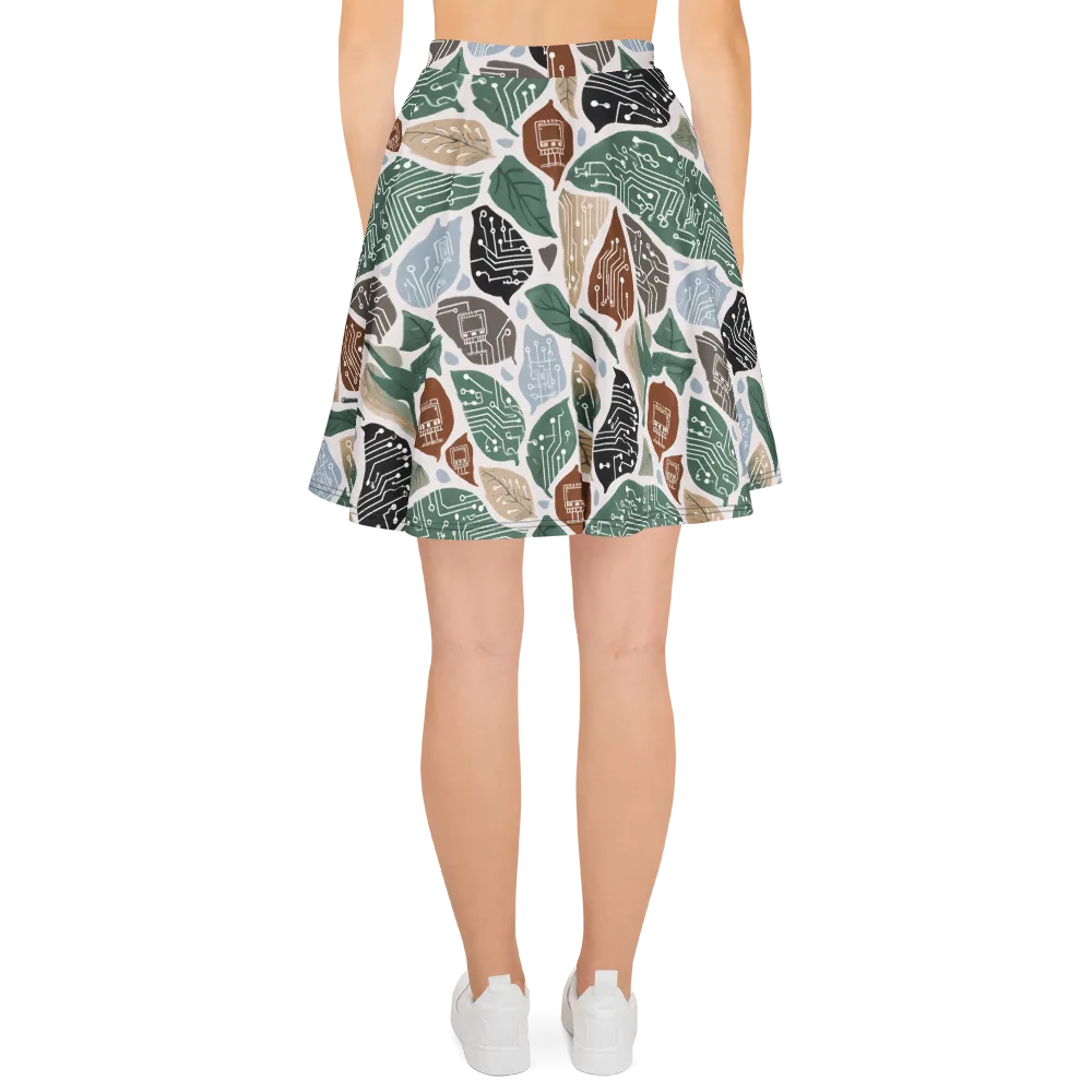 Botanical Logic on Skater Skirt — Back