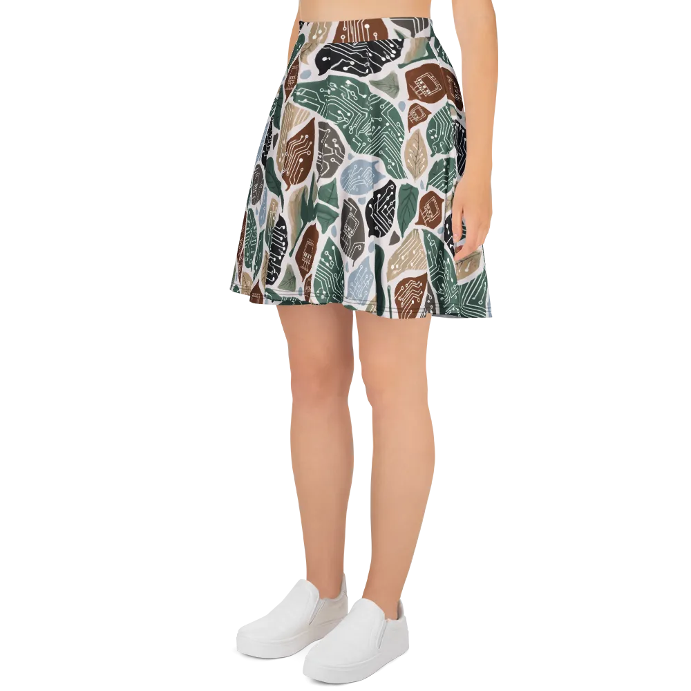 Botanical Logic on Skater Skirt — Left