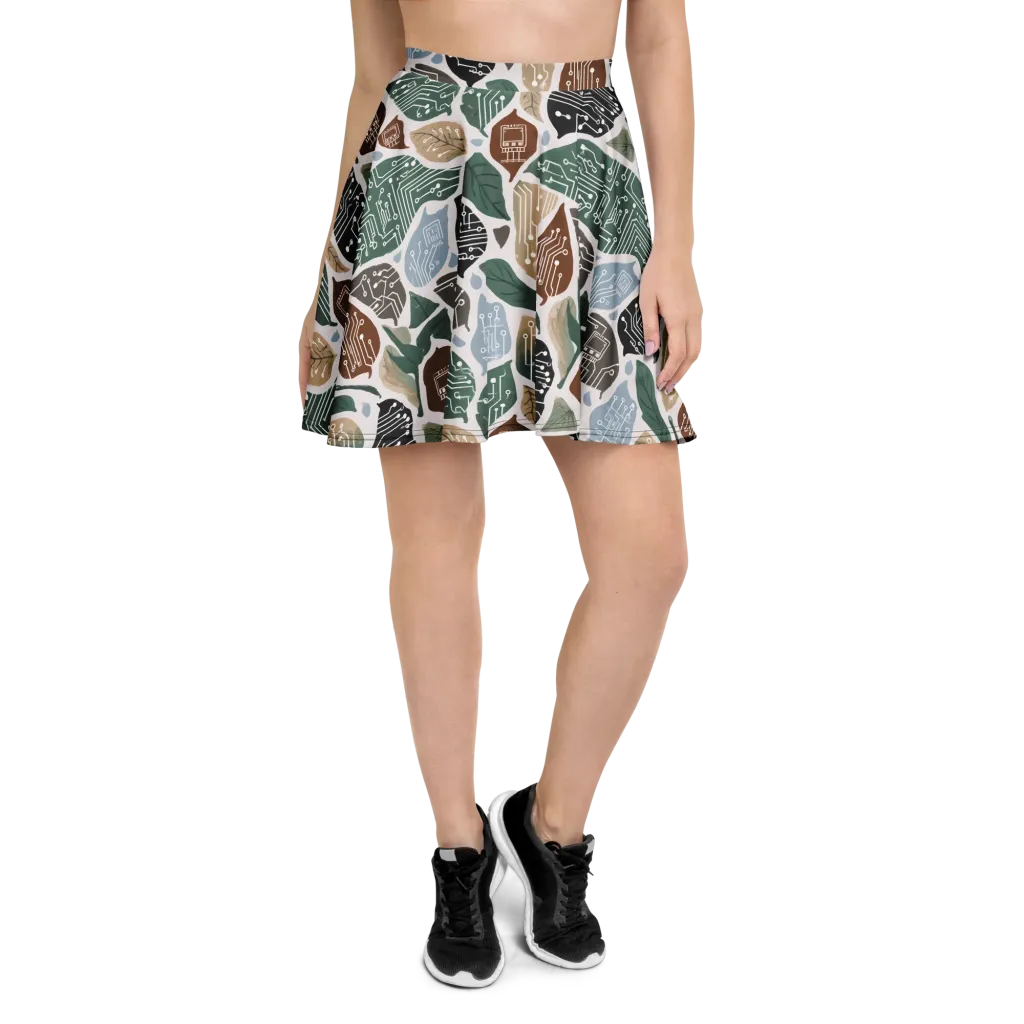 Botanical Logic on Skater Skirt — Front