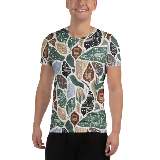 Botanical Logic on a Men's Athletic T-Shirt