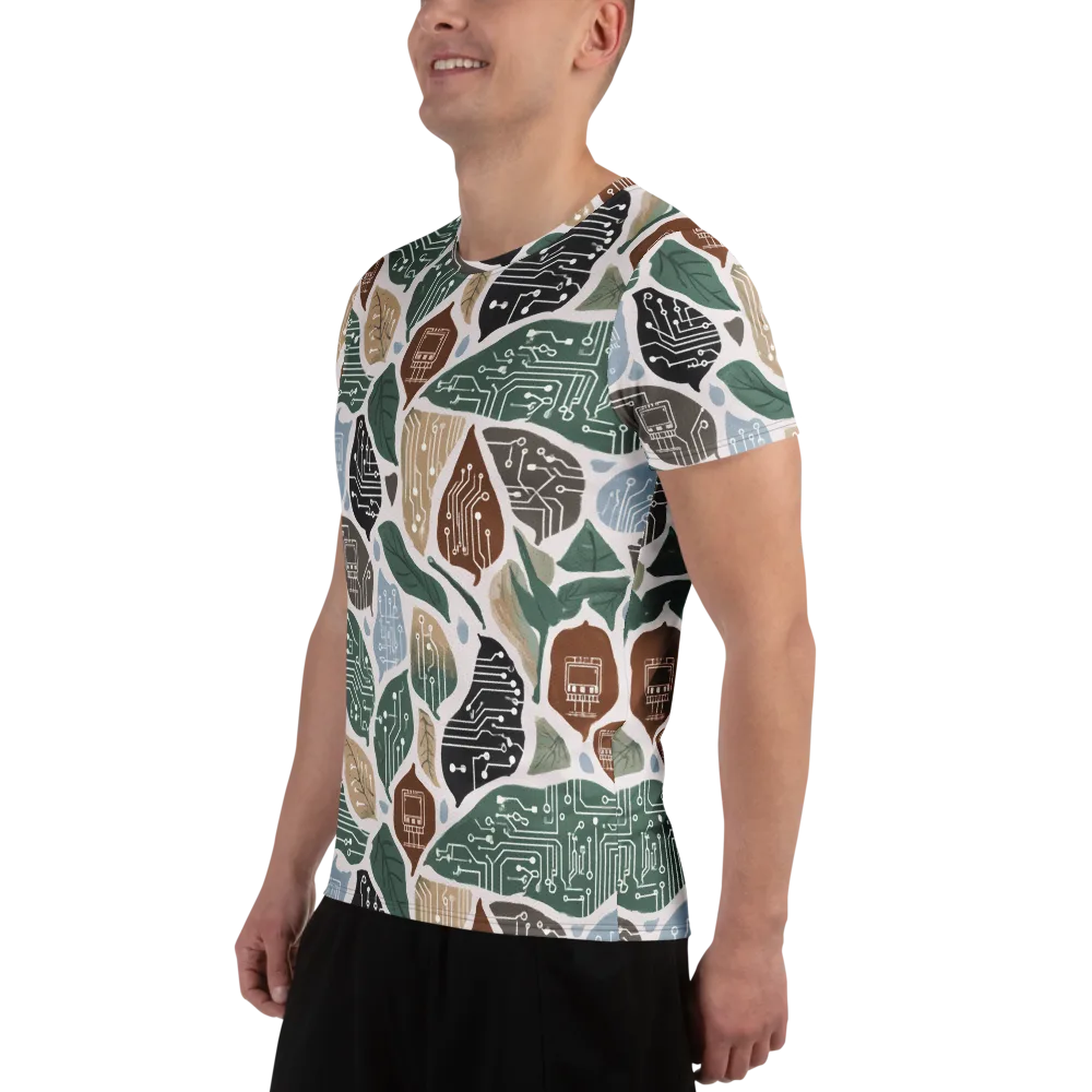 Botanical Logic on Men's Athletic T-Shirt — Left
