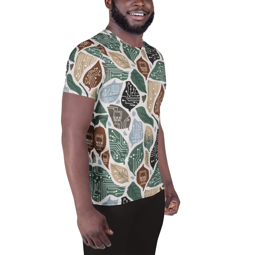 Botanical Logic on Men's Athletic T-Shirt — Right