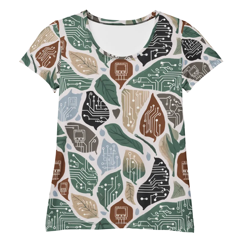 Botanical Logic on Women's Athletic T-Shirt — Front