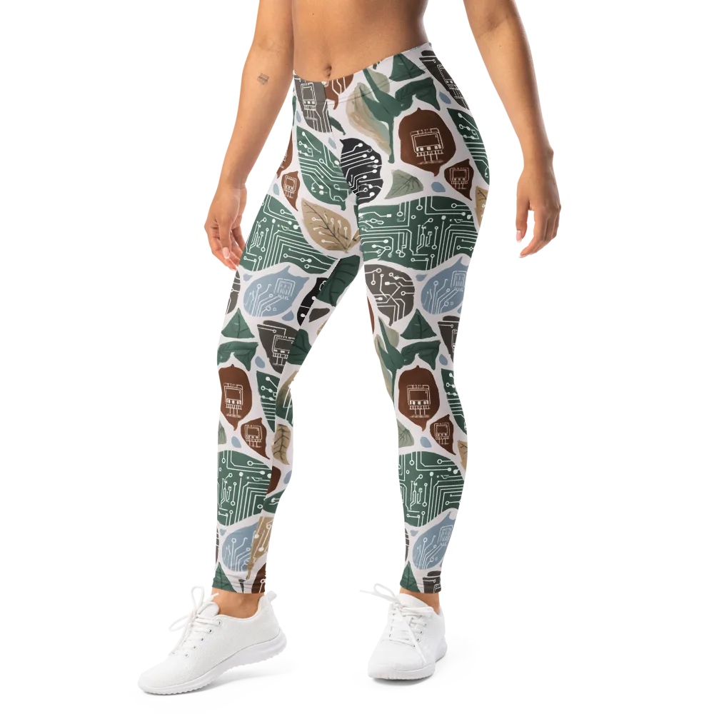 Botanical Logic on Leggings — Left Front