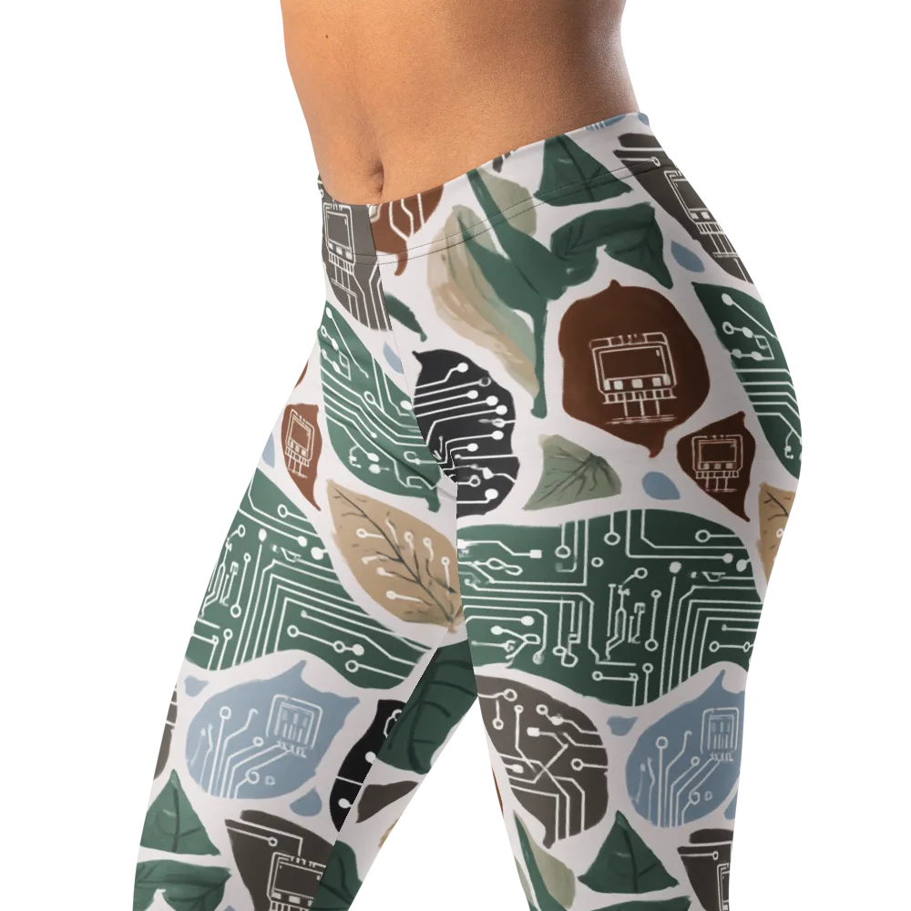 Botanical Logic on Leggings — Left Front