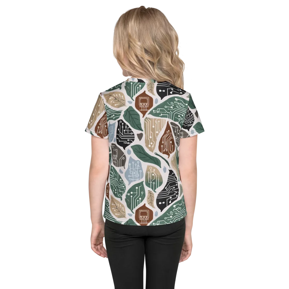 Botanical Logic on Kids Crew Neck T-Shirt — Back