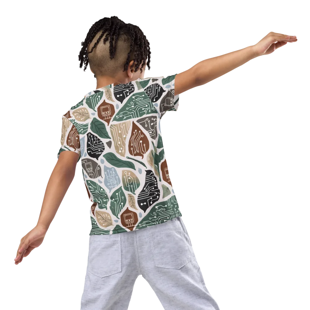 Botanical Logic on Kids Crew Neck T-Shirt — Back