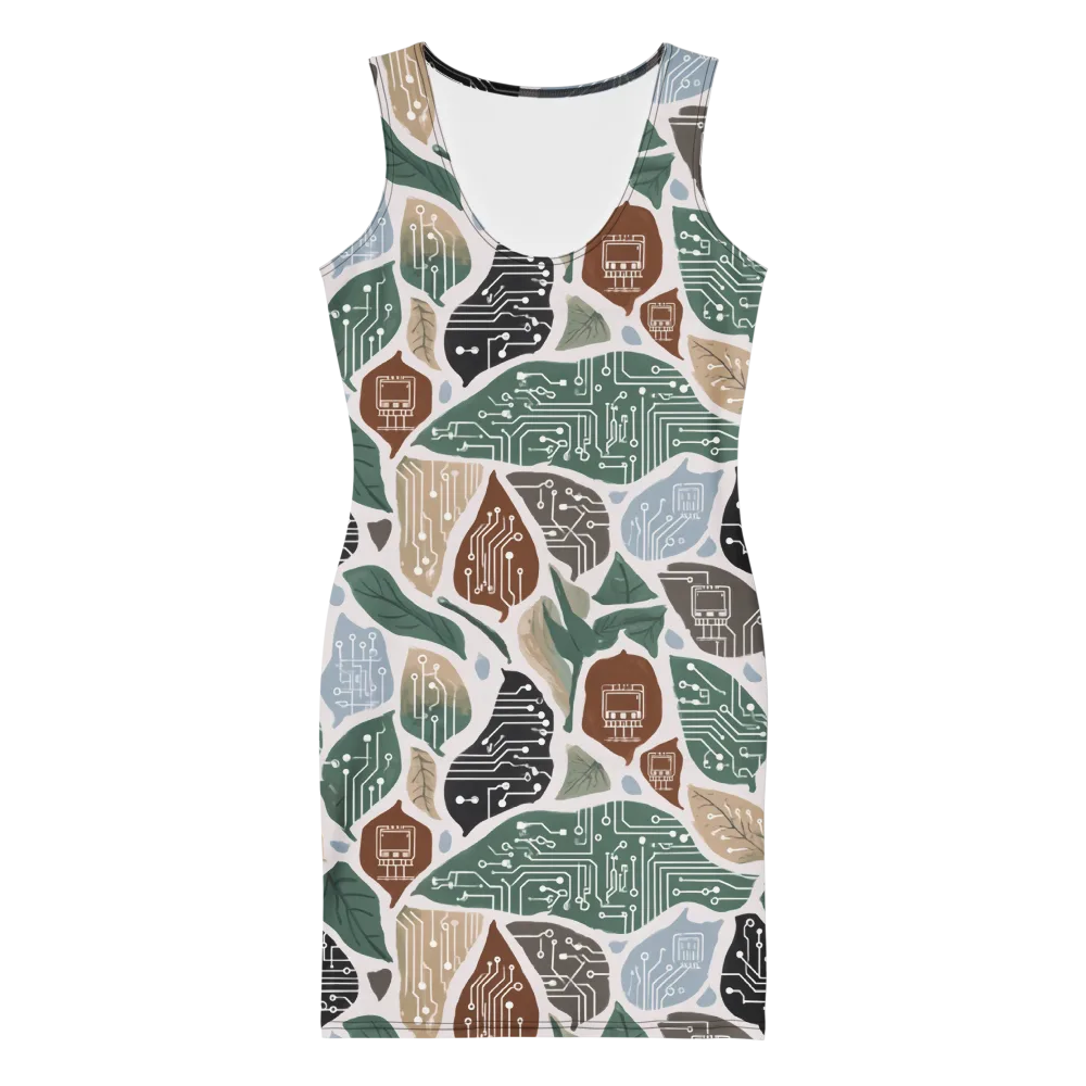 Botanical Logic on Bodycon Dress — Front